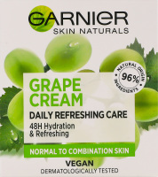 Крем для нормальной и комбинированной кожи лица увлажняющий с экстрактом винограда Skin Naturals Garnier 50мл