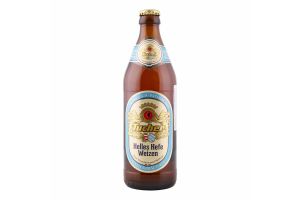 Пиво 0.5л 5.2% світле нефільтроване неосвітлене пастеризоване Helles Hefe weizen Tucher пл