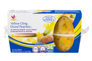 Ahold Yellow Cling Diced Peaches Units - 4 CT