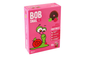 Цукерки фруктові натуральні Яблуко-малина Roll Bob Snail к/у 10х10г