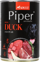 Корм д/собак з качкою та грушею 400г ж/б Пайпер