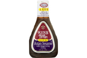 Ken's Steak House Lite Dressing Asian Sesame with Ginger & Soy