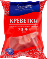 Креветки неразобранные глазированные 70/90 Veladis в/м м/у 1кг