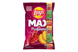 Чипси картопляні Лобстер Рифлені Max Lay's м/у 95г
