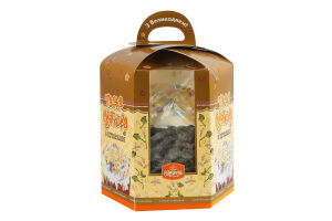 Кулич Праздничный с цукатами Рум'янець к/у 300г