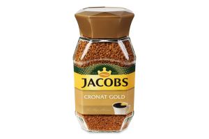 Кофе натуральный растворимый сублимированный Cronat Gold Jacobs с/б 200г