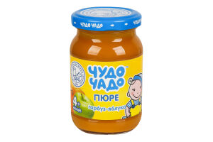 Пюре для детей от 4мес Тыква-Яблоко Чудо-Чадо с/б 170г