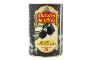 Маслины с косточкой Maestro de Oliva ж/б 420г