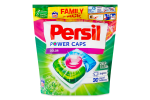 Засіб миючий для прання кольорових речей Color Power caps Persil 100х14г