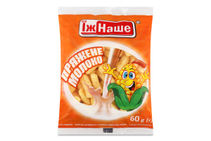 Палочки кукурузные сладкие неглазированные Топленое молоко ЇжНаше м/у 60г