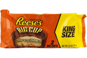 REESE'S King Size Peanut Butter Big Cup, 2.8 Ounces