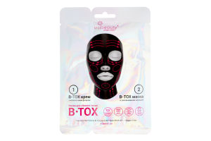 Маска для лица и шеи с коллагеновым филлером и заполнителем морщин B-Tox VIA Beauty 36г
