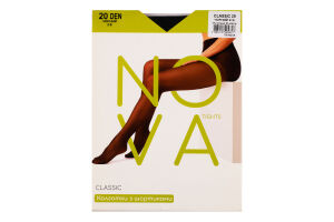 Колготки жіночі Nova Classic 20 чорний р.2