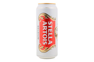 Пиво 0.5л 5% светлое пастеризованное Stella Artois ж/б
