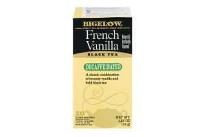 Bigelow Black Tea French Vanilla Decaffeinated - 20 CT