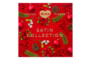 Салфетки косметические 2-х слойные Satin collection Ruta 80шт