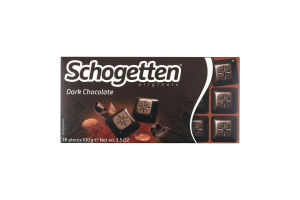 Шоколад чорний Schogetten к/у 100г