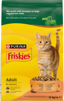 Корм сухой для взрослых котов С курицей и овощами 5 Promises Friskies м/у 10кг