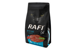 Корм д/котів з ягням сухий 1,5кг Рафі