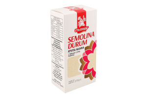 Крупа манна з твердих сортів пшениці Сто пудів к/у 270г