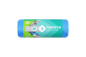 Пакет д/сміття Семерка 35 л 30 шт