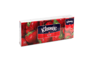 Платочки носовые ароматизированные Клубника Aroma Kleenex 10х10шт