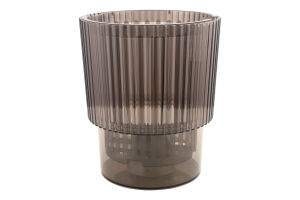 Горщик д/орхідей Стелла коричневий прозорий з дренажем 13*15см Алеана