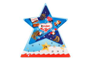 Адвент-календар Kinder Зірка з шок цукерк асор МД*
