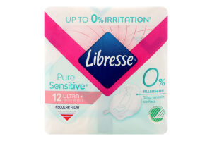 Прокладки гігієнічні Pure Sensitive Ultra+ Normal Libresse 12шт
