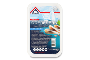 Сельдь филе-кусочки в масле Бочковая Iceberg п/у 500г