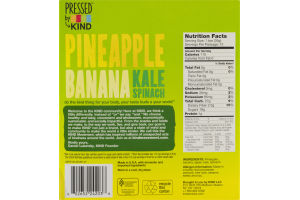 Pressed by KIND Pineapple Banna Kale Spinach Fruit Bars - 12 CT