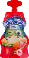 Йогурт 2.1% обогащенный кальцием и витамином D клубничный Danonino д/п 70г