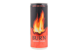 Напій енергетичний безалкогольний сильногазований Original Burn з/б 250мл