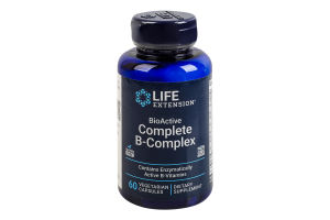 Добавка диетическая вегетарианские капсулы Complete B-Complex BioActive Life Extension 60шт