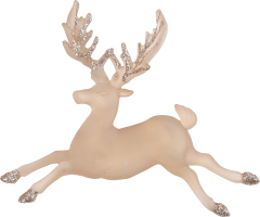 Підвіска новорічна Олень шампань 11,5*14см КМ