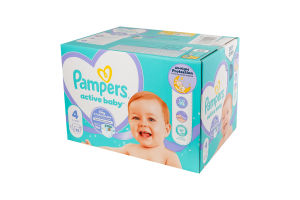 Підгузники для дітей 9-14кг 4 Active Baby Pampers 76шт