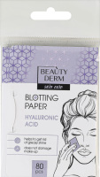 Салфетки для лица матирующие с гиалуроновой кислотой Beautyderm 80шт