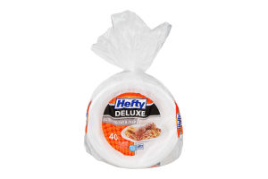 Hefty Deluxe Plates Extra Strong & Deep - 40 CT