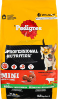 Корм сухой полнорационный для взрослых собак маленьких пород С говядиной и овощами Mini Pedigree м/у кг