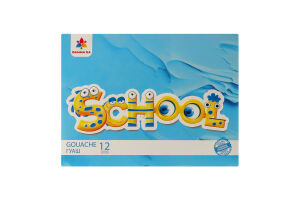 Фарби гуашеві для дітей від 3років 12 кольорів №200204 Захоплення Гамма’UA 12х20мл