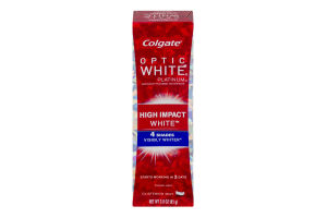 Colgate Optic White Platinum High Impact White Toothpaste Glistening Mint