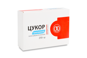 Цукор білий буряковий пресований швидкорозчинний ТМ "1" к/у 250г