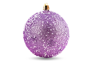 Прикраса ялинкова Куля Сніг 100мм 31342