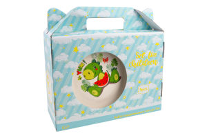 Набір посуду д/хлопчика Тарілка 190мл+Салатник 150мл+Кухоль 220мл порцеляна GGP