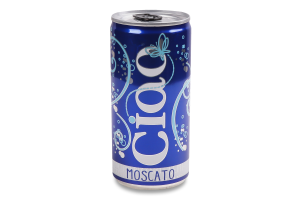 Вино 0.2л 8% біле газоване Moscato IGT Rubicone Frizzante Ciao з/б