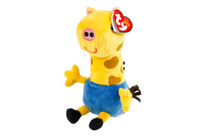 Іграшка м'яка для дітей від 3років 15см №46265 Жералд Жираф Peppa pig Beanie Babies TY 1шт