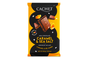 Шоколад Cachet 300г карамель соль