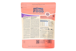 Корм д/дорослих котів британських та шотландських порід Індичка та качка сухий 400г Home Food