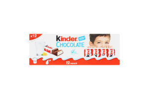 Шоколад молочний з молочною начинкою Kinder Chocolate к/у 150г
