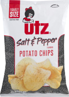 Utz Salt & Pepper Potato Chips Family Size